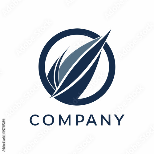 Minimalist type business logo template
