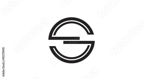 Simple Black Letter G Logo Design.