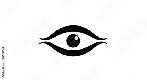 Stylized Human Eye Graphic Illustration.