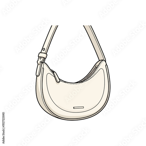 Elegant semi-transparent shoulder bag with adjustable strap and minimalist design