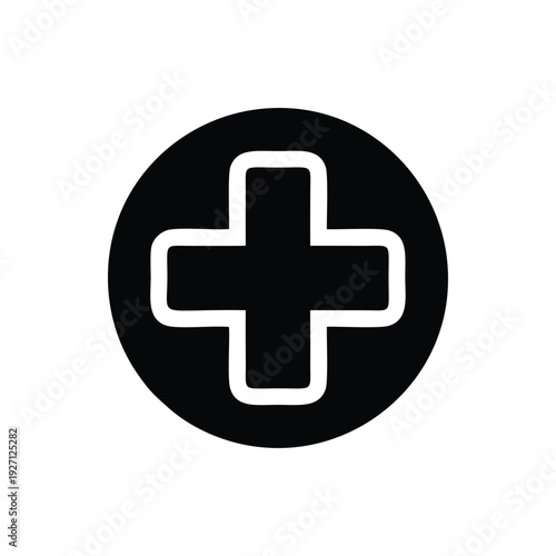 Medical Cross Health Icon – First Aid Pharmacy and Hospital Logo