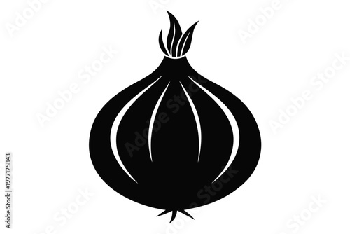 Onion icon, onion isolated on white background