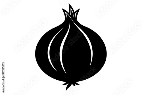 Onion icon, onion isolated on white background