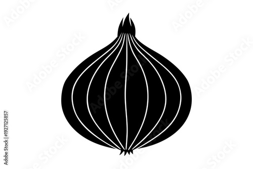 Onion icon, onion isolated on white background
