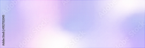 Bitmap gradation background with a pixel pattern gradient. 8-bit retro style glitch effect. Pink and purple texture with halftone grain.