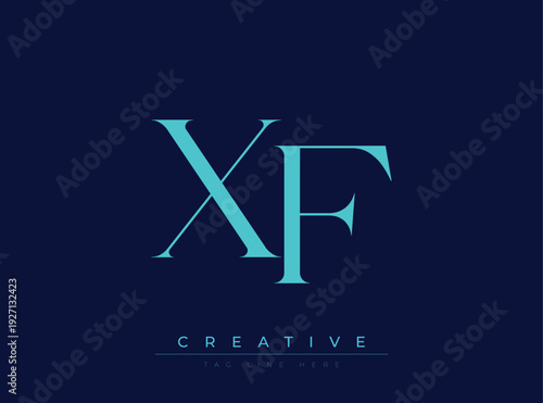 XF Creative Luxury Logo. This logo crafted for creative branding and luxury business identity. Ideal for boutique fashion labels, premium stationery, corporate mark, and marketing materials.