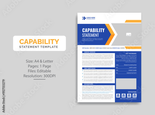 Capability statement design template 