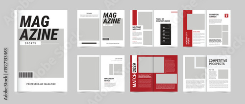 Creative Business Magazine Template Layout , Magazine Design,