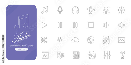 Collection of various abstract and geometric icons and symbols