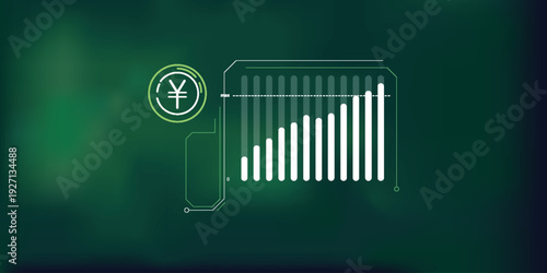 Yen Price Growth Abstract Infographics