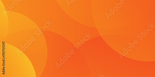 Minimal geometric background. Orange elements with fluid gradient. Dynamic shapes composition. Eps10 vector