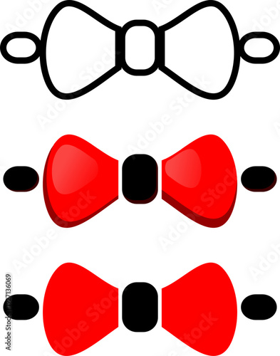 bowtie vector illustration. simple vector design. flat design.