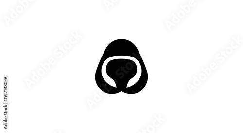 Simple Black Logo Design Element Shape.