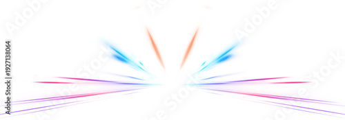 Futuristic data streams flow like luminous ribbons across a dark tech landscape. Electric blue highlights suggest rapid transfer speed. Clean transparent PNG illustration.