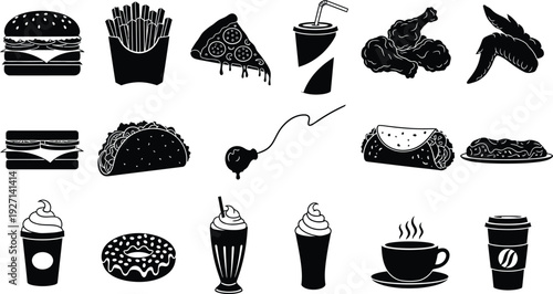 Food and beverage icons