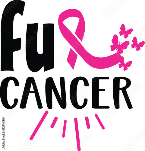 Breast cancer awareness calligraphy text emblems with pink ribbons. Breast cancer awareness text vector quote . Breast cancer awareness month typography tshirt design .