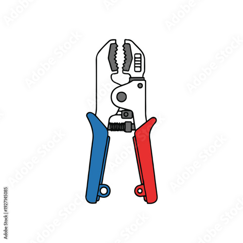 PEX crimp ring tool con on white background 