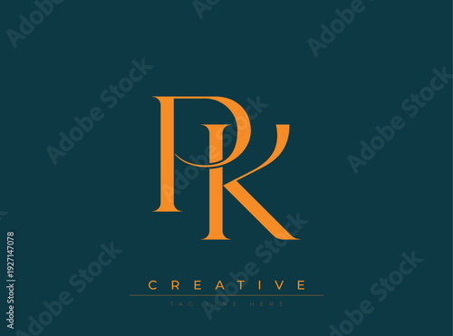 PK Creative Luxury Logo. This logo crafted for creative branding and luxury business identity. Ideal for boutique fashion labels, premium stationery, corporate mark, and marketing materials.