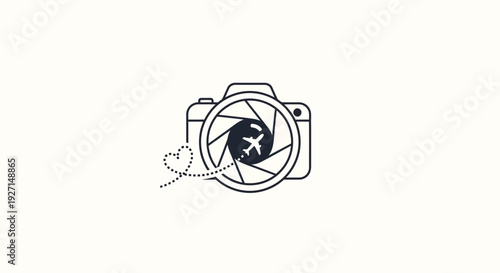 Camera with a Shutter Clicking.