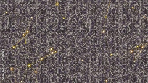 Aerial View of Sparkling Fireworks Exploding in Night Sky over City Landscape during Celebrations