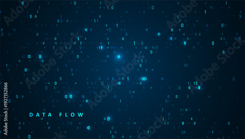 Abstract big data visualization. Big data code representation. Graphic concept for your design