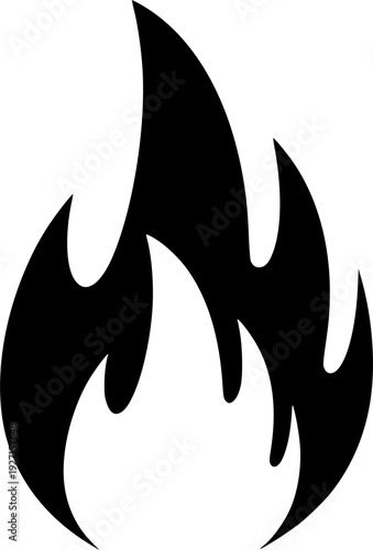 Flames: A graphic representation of a dynamic flame, symbolizing energy, passion, and transformation. 