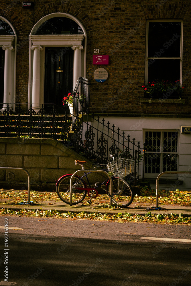 Fototapeta premium Bicycle parked in Dublin