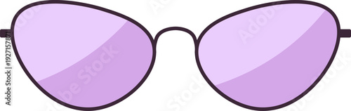 Fashion color glasses icon. Cartoon spectacles frame