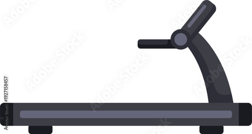 Treadmill cartoon icon. Gym machine. Fitness cardio equipment