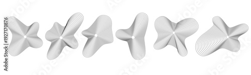 Abstract wave composition with organic flowing lines forming ripple circles and a dynamic sound wave pattern. 