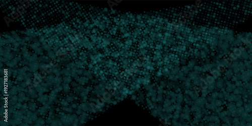 Teal Abstract Halftone Particle Lines Background with Diagonal Glow Stripes, Modern Tech Texture for Banner Poster Graphic Design