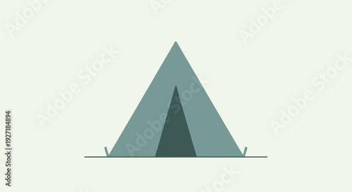 Minimal Camping Tent Symbol