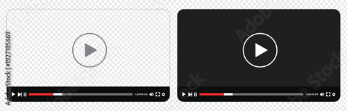 media player control buttons, play, pause, rewind, on transparent background