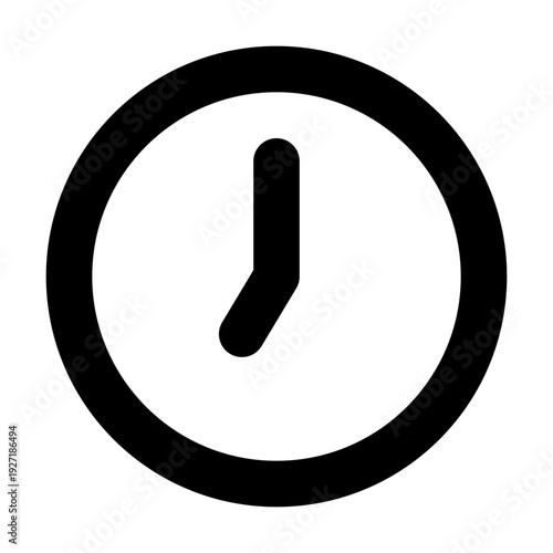 A simple clock indicating the time of seven o'clock