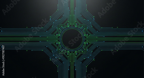 Abstract Futuristic Geometric Digital Art Design.
