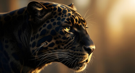 Majestic leopard portrait a stunning close up of a wild animal