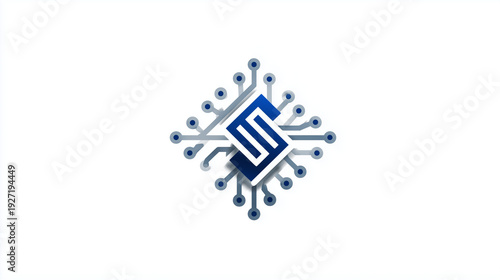 Modern Technology Logo Representing Innovation and the Future