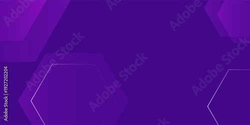 Abstract hexagon shapes blue and purple color background