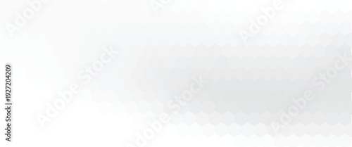 Abstract white hexagon geometric pattern background. Futuristic digital high-technology banner