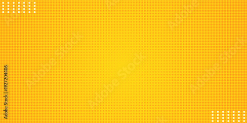 Comic background. Pop art texture. Starburst cartoon style. Anime design with explosion effect for print. Fun dot pattern. Yellow backdrop with halftone gradient. Funny line frame.