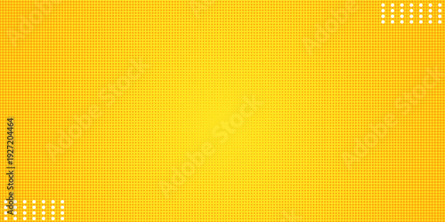 Comic background. Pop art texture. Starburst cartoon style. Anime design with explosion effect for print. Fun dot pattern. Yellow backdrop with halftone gradient. Funny line frame.