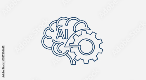 Artificial Intelligence Technology Brain Gear.