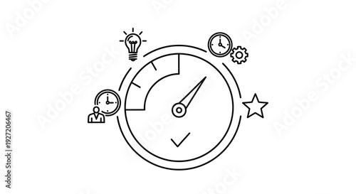 Time Management Productivity Business Concept.