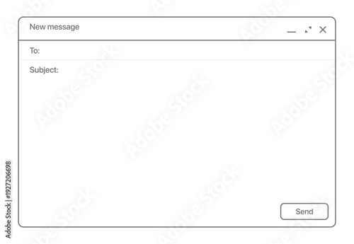 Web browser, internet browser search engine. Mail sending send. Search bar for ui ux design and web site. Search address and navigation bar icon. Collection of search form templates for websites