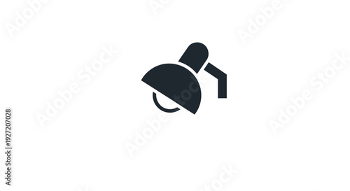 Simple black security camera icon on white background.