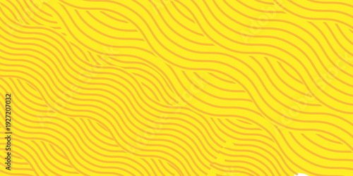 asian noodles, ramen, spaghetti italian pattern yellow design. Modern pattern. Vector illustration