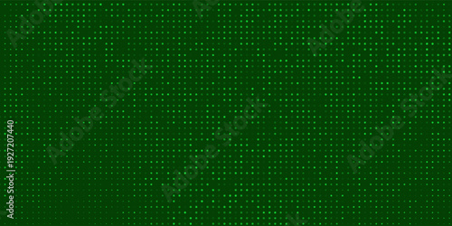 Green LED halftone particle with dark green background