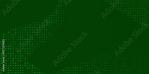 Green LED halftone particle with dark green. Randomus effect mesh perfect combination design. Vector illustration