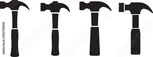 Hammer Icons: Various Types of Hammers for Construction and Craft