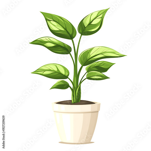 Whimsical Cartoon Potted Plant Decoration